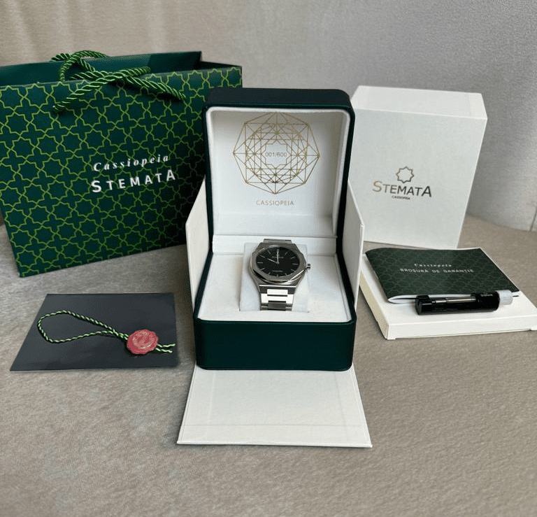 Cassiopeia Azure 4SB/400CL 38.0mm, Argintiu – Stemata Watch